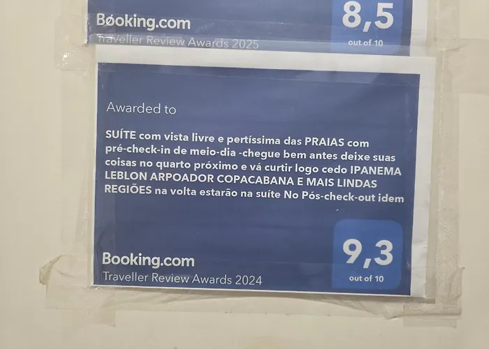 SUÍTE c vista livre e pertíssima das PRAIAS IPANEMA LEBLON ARPOADOR COPACABANA e do CRISTO REDENTOR do BONDINHO PÃO DE AÇUCAR etc Chegando mais cedo que o Check-in do meio-dia, deixe suas malas e vá se divertir, idem no Check-out das 10h manhã Rio de